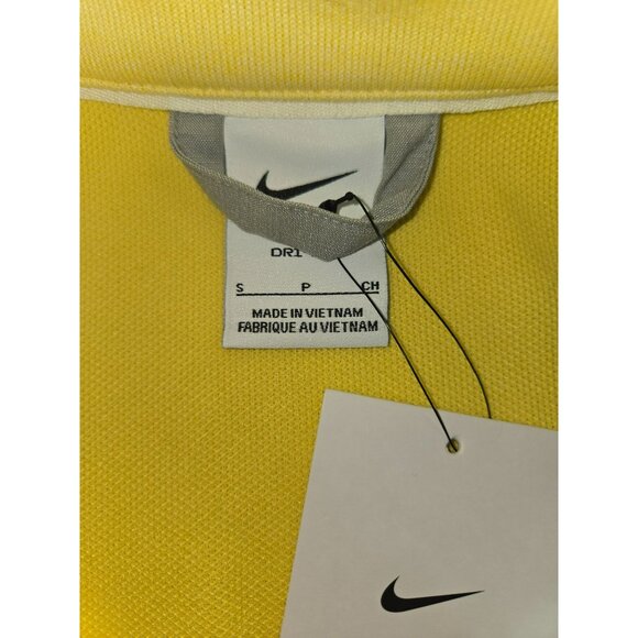 Nike Mens Dri-Fit Yellow 1/4 Zip Sweater Size Small NWT NEW - Picture 4 of 9